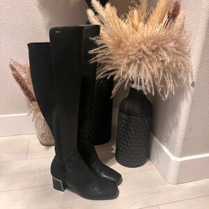 DKNY Black Leather Boots
